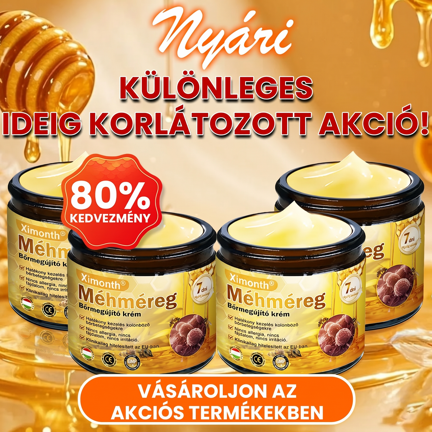 🏆🐝 𝐗𝐢𝐦𝐨𝐧𝐭𝐡® 𝑴é𝒉𝒎é𝐫𝐞𝐠 𝐁ő𝐫 𝑯𝒆𝒍𝒚𝒓𝐞á𝐥𝐥í𝐭ó 𝐊𝐫é𝒎 🔥 Magyar fejlesztés, magyarországi gyártás és szállítás